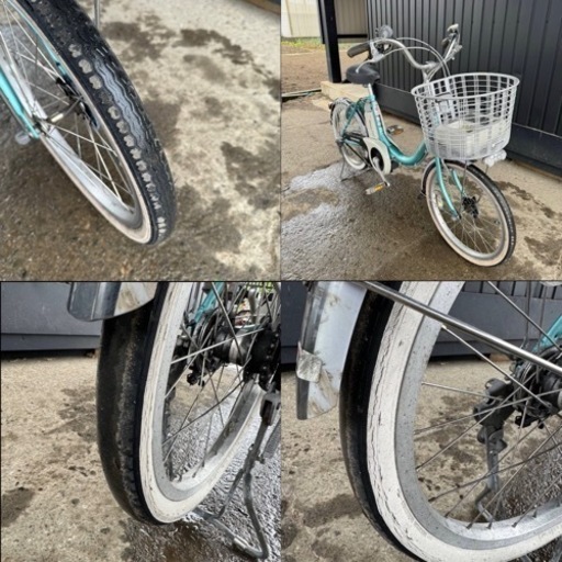 535(S)□岐阜発　△BRIDGESTONE Assista/電動アシスト自転車/20インチ/3段変速/充電器付き/バッテリー4.0Ah/走行確認/現状品　R6.5/28□