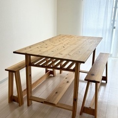 教室や会議・立ち仕事にも】オーダーメイド テーブル・ベンチ