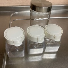 中古　ガラス容器　タケヤ保存容器　キッチン　