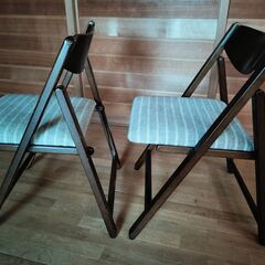 折りたたみ椅子　２脚の画像