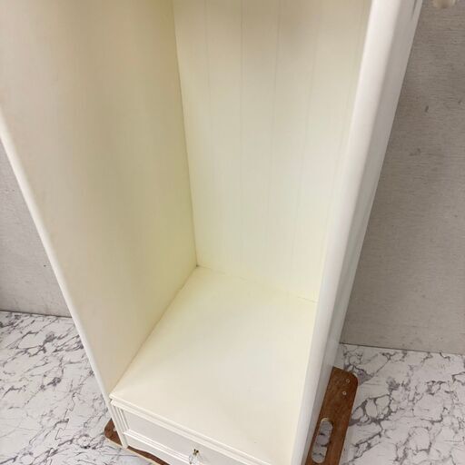  18446   引出し付ワードローブ　ハンガーラック　姫家具   ◆大阪市内・東大阪市他 6,000円以上ご購入で無料配達いたします