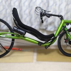 試乗のみでもOK❢　生産終了品★ ローレーサーリカンベント　緑色　新品、仮組み170cm〜シート高ＵＰの画像