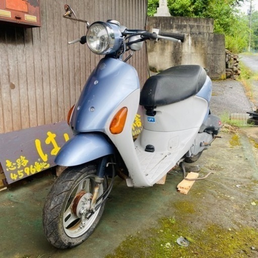実働 SUZUKI スズキ レッツ4 原付 バイク ライトブルー