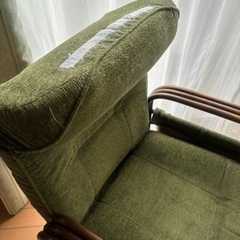 ラタン回転リクライニングチェア&オットマンあげますの画像