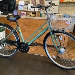 後輪タイヤ・後輪チューブ新品！】 LEDオートライト 6段変速 26インチ