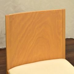≪yt1448ジ≫ アウトレット家具 ダイニングチェア 座面合皮 PROMPT M-2680 ③ シンプル/おしゃれ/木製/ナチュラル 60427-06の画像