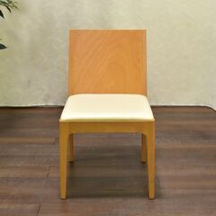 ≪yt1448ジ≫ アウトレット家具 ダイニングチェア 座面合皮 PROMPT M-2680 ③ シンプル/おしゃれ/木製/ナチュラル 60427-06の画像