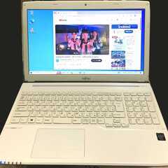【高速SSD】富士通のノートパソコン Win10 映画鑑賞 イン...
