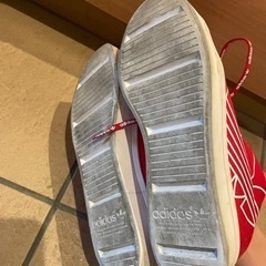 adidas ハイカットスニーカー　厚底　24.5  の画像