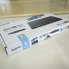 ELECOM Bluetooth ミニキーボード パンタグラフ式 薄型 マルチOS対応 日本語配列 ブラック TK-FBP100BK 札幌市東区 新道東店の画像