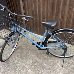 自転車 ２６インチ　水色