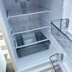 苫小牧発 高年式 三菱ノンフロン冷凍冷蔵庫 mr-p15h-w 23年製 146L 一人暮し 美品 usedの画像