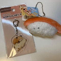 【新品】助六キーホルダー&つぶらな瞳のお寿司キーチェーン