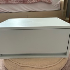 無印　ポリプロピレンケース　引出式　深型　ホワイトグレーの画像