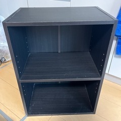 家具 収納家具 カラーボックス　黒色の画像