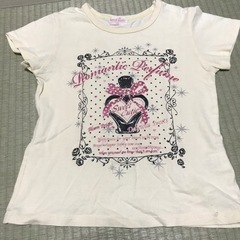 140 女の子　半袖　ノースリーブ　タンクトップ　　ラメ付きの画像