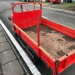 筑水キャニコム 大型運搬車 積載800kg 大型 8馬力　キャタ　クローラー　運搬機　林業　農業　平ボディ 三方開の画像