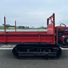筑水キャニコム 大型運搬車 積載800kg 大型 8馬力　キャタ　クローラー　運搬機　林業　農業　平ボディ 三方開の画像