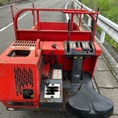 筑水キャニコム 大型運搬車 積載800kg 大型 8馬力　キャタ　クローラー　運搬機　林業　農業　平ボディ 三方開の画像