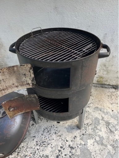 US ??Weber燻製器ウェーバーBBQグリルスモーカーグリルバーベキューグリルバーベキュー釜スモーク?プロフ必読
