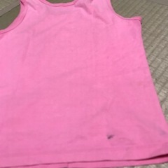 140 女の子　半袖　ノースリーブ　タンクトップ　　ラメ付きの画像