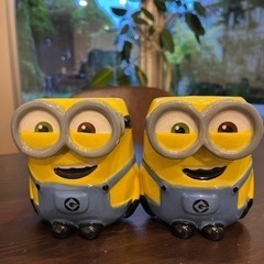 【未使用】ミニオン　ガラス製のコップ