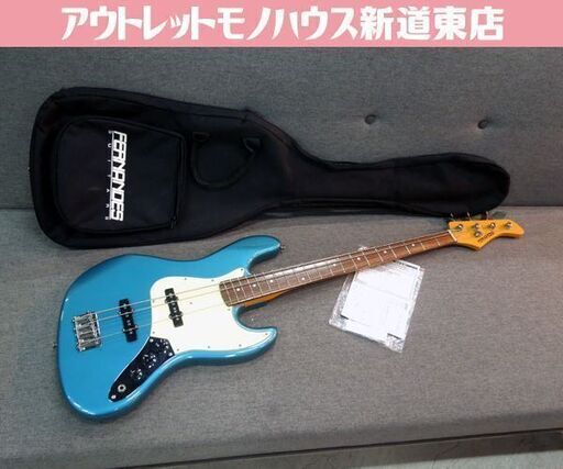 FERNANDES RJB-380 エレキベース BASS 4弦 楽器 ブルー系 ソフトケース付き JAZZ BASS フェルナンデス 札幌市 新道東店
