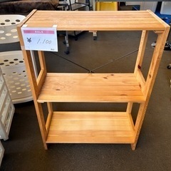 【木製オープンシェルフ入荷】1,100円　1台のみ　リビング収納...