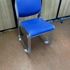 【4脚セット】スタッキングチェア　連結可　スタックチェア　ミーティングチェアの画像