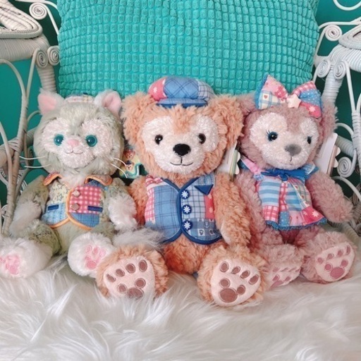 限定品ダッフィーぬいぐるみ3体セット ディズニーシー購入
