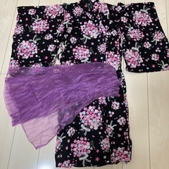 130 黒　浴衣