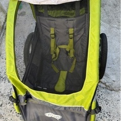 美品‼️インステップ1人乗り自転車トレーラーバイクトレーラーチャイルドトレーラーけん引シングルトレイクinSTEP🍉プロフ必読の画像