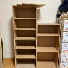 【受け渡し予定者決定】ナフコ　収納家具 カラーボックス3個セット