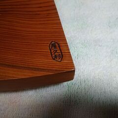 屋久杉　高台下駄　扇型　寿司皿　の形をしています。　飾り物を乗せる台　花台にもの画像
