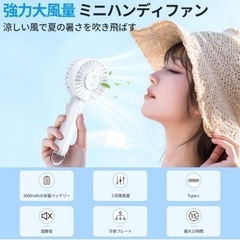 ★冷却プレート付き★未使用★ハンディーファン🍃の画像