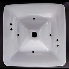 高級ピュアクリスタル　セラミック　フィルター式給水器　スクエア　フィルター３個付き　猫　水　山形市近郊限定相談ください。　　の画像