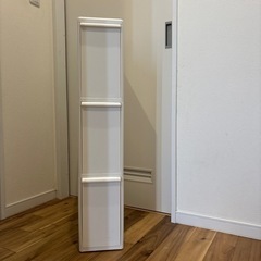 隙間収納　白　ホワイト　ランドリー　ラクイット　スリム　ゴミ箱