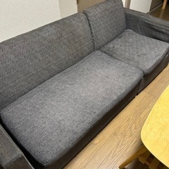 ソファ　サイドチェア付き