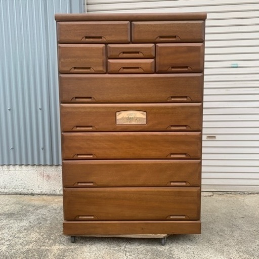 チェスト　ハイチェスト　タンス　整理タンス 木製　収納家具 木製　中古　※説明欄必読