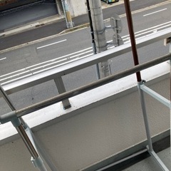 物干し竿、ロープ錆びあり状態悪い