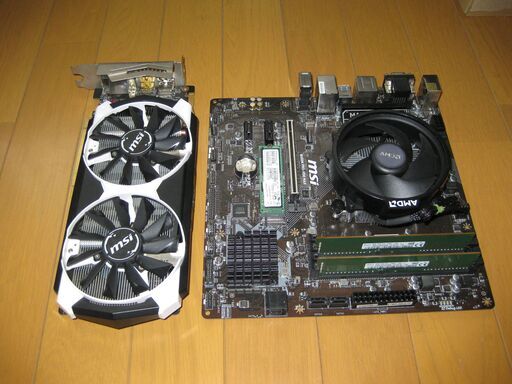 Ryzen 7 3700X + マザーボード + メモリ16GB + M.2SSD256GB + GTX970をセットにて