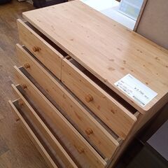 ★ジモティ割あり★  チェスト ライトブラウン H93×D45×W90 クリーニング済み MT1556の画像