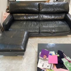 本革ソファー・オットマンの画像