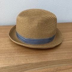 値下げ‼️ミキハウス　夏　帽子　麦わら帽子の画像