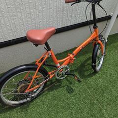 MYPALLAS　マイパラス　折りたたみ自転車　オレンジの画像