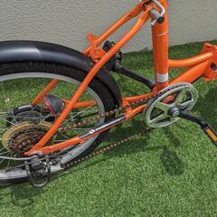 MYPALLAS　マイパラス　折りたたみ自転車　オレンジの画像