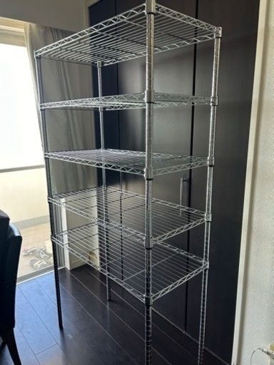 【中古】スチールラック4段