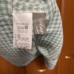 レディースブラウス グリーン ギンガムチェック 半袖 マタニティの画像