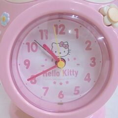 難あり ハローキティ 目ざまし時計 うごきとおしゃべり 目覚まし時計 JF348A 札幌市 白石店の画像