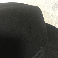 中折れハット 黒の画像